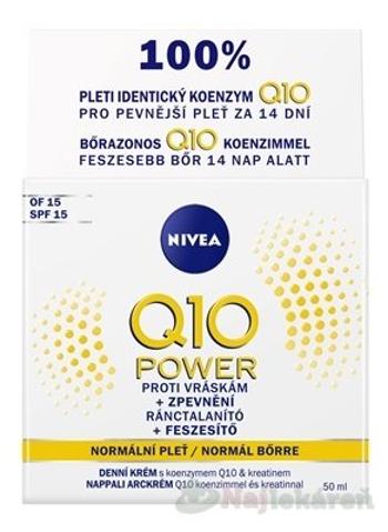 NIVEA Spevňujúci denný krém Q10 POWER  SPF15 proti vráskam, normálna pleť 50 ml