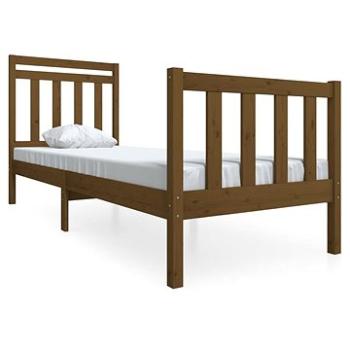 Rám postele medovo hnedý masívne drevo 75 × 190 cm Small Single, 3100682