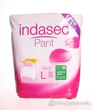 Indasec Pant Super L plienkove nohavičky navliekacie, boky 100-140cm, savosť 1900ml 10ks