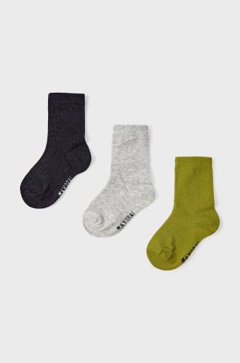 Detské ponožky Mayoral zelená farba