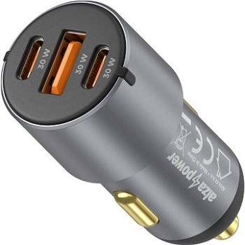 AlzaPower Car Charger P550 USB + USB-C Power Delivery sivá (APW-CC3PD02MD)