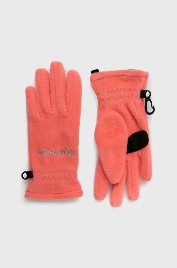 Detské rukavice Columbia ružová farba
