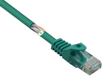 Basetech BT-2270693 RJ45 sieťové káble, prepojovacie káble CAT 5e U/UTP 25.00 cm zelená s ochranou 1 ks