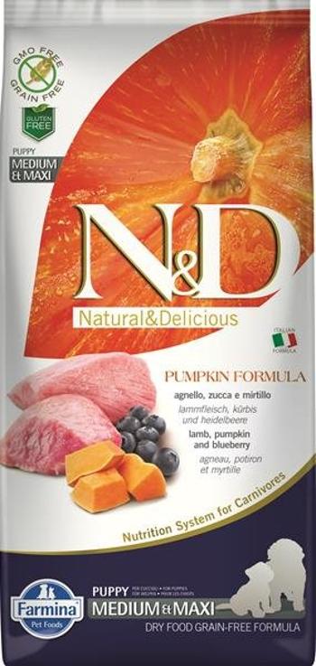 Farmina N&D dog PUMPKIN (GF) puppy medium & maxi, lamb & blueberry 12kg