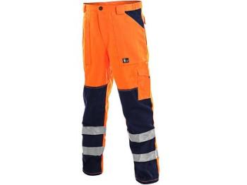 Nohavice CXS NORWICH, výstražné, pánske, oranžovo-modré, veľ. 54