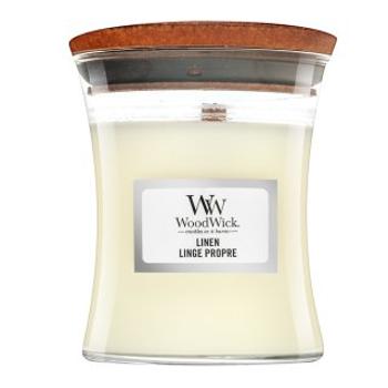 Woodwick Linen vonná sviečka 85 g