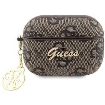 Guess 4G Script Charms PC/PU Puzdro na Airpods Pro 2 Brown (GUAP2G4GSMW)