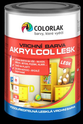 COLORLAK AKRYLCOL LESK V2046 - Lesklá vodou riediteľná vrchná farba C6005 -slonová kosť AQ 0,6 L