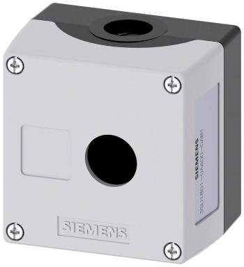 Siemens 3SU1801-0AA00-0AB1 prázdne puzdro 1 inštalačná pozície (d x š x v) 85 x 85 x 64 mm bez potlače sivá 1 ks