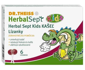 Dr. Theiss HerbalSept Kids kašel Lízanky 6 ks