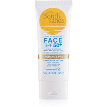 Bondi Sands SPF 50+ Face Fragrance Free opaľovací krém na tvár bez parfumácie SPF 50+ 75 ml