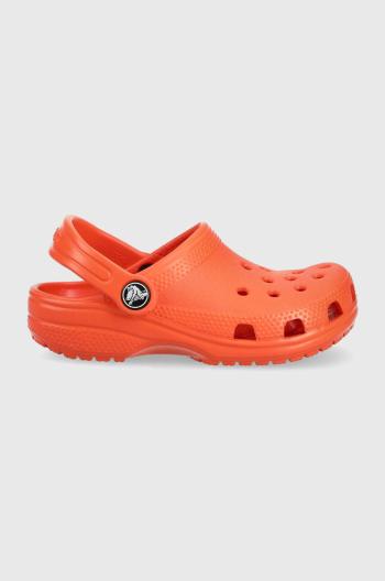 Detské šľapky Crocs oranžová farba