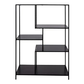 Čierna knižnica House Nordic Vita Shelf, 80 x 120 cm