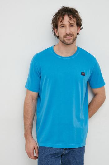 Bavlnené tričko Paul&Shark jednofarebné