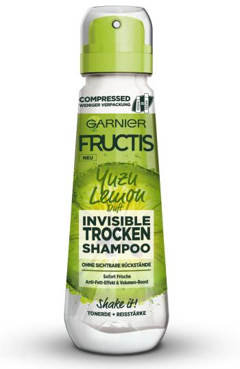 Garnier Fructis neviditeľný suchý šampón na vlasy s vôňou yuzu citróna