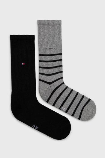 Ponožky Tommy Hilfiger pánske, šedá farba