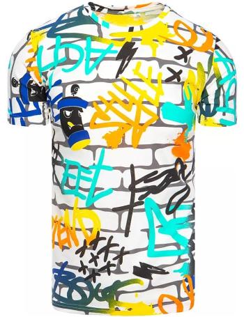 Farebné tričko s potlačou grafitov vel. 2XL