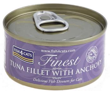 FISH4CATS Konzerva pre mačky Finest tuniak s ančovičkami 70g