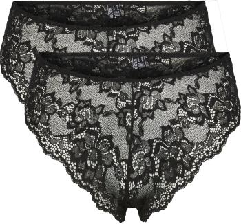 Pieces 2 PACK - dámske nohavičky PCLINA Brief 17139281 Black M