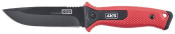 4K5 Tools 600.200A Spoľahlivý nôž s pevnou čepeľou červená, čierna Dĺžka 255 mm