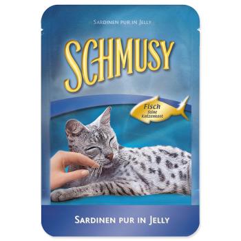 Kapsička SCHMUSY Fish sardinky v želé - KARTON (24ks) 100 g