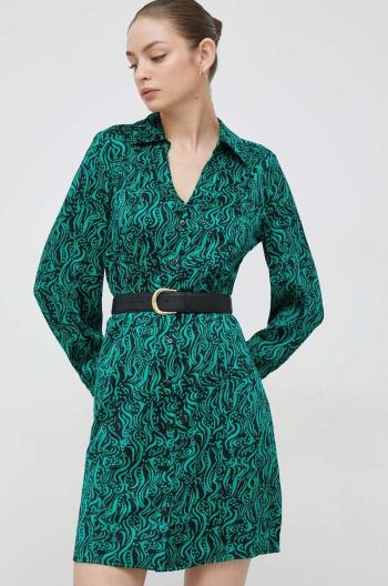 Šaty Vero Moda zelená farba, mini, rovný strih