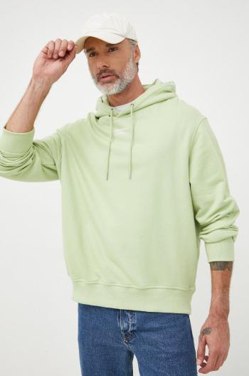 Mikina Calvin Klein Jeans pánska, zelená farba, s kapucňou, s potlačou