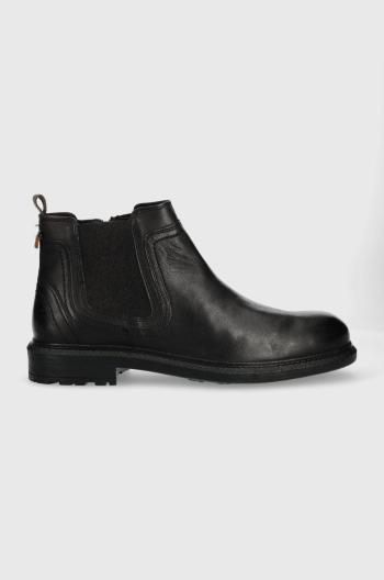Kožené topánky chelsea Wrangler Freedom Chelsea pánske, čierna farba