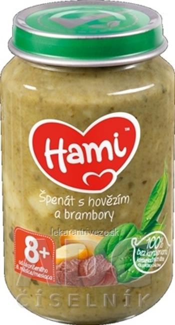 Hami príkrm Špenát s hovädzím a zemiakmi (od ukonč. 8. mesiaca) 1x200 g