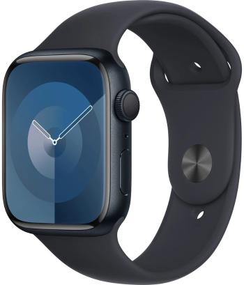 Apple Apple Watch Series 9 45mm Temně inkoustový hliník s temně inkoustovým sportovním řemínkem - M/L