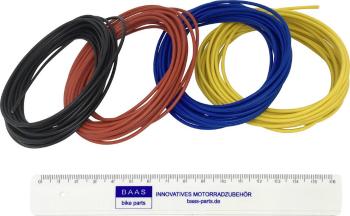 BAAS KR2-MIX opletenie / lanko   čierna, červená, modrá, žltá 1 sada
