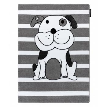 Detský koberec PETIT - Šteniatko - sivý Puppy rug - grey 120 x 170 cm