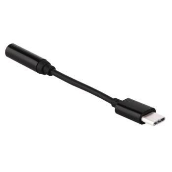 Adaptér USB typu C na audio 3,5 mini jack - Čierna KP26491