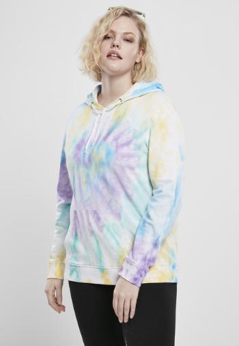 Urban Classics Ladies Tie Dye Hoody pastel - XXL