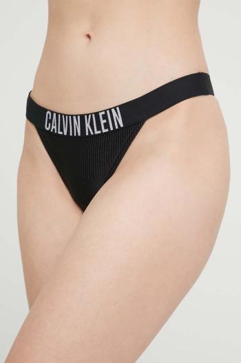 Brazílske plavkové nohavičky Calvin Klein čierna farba