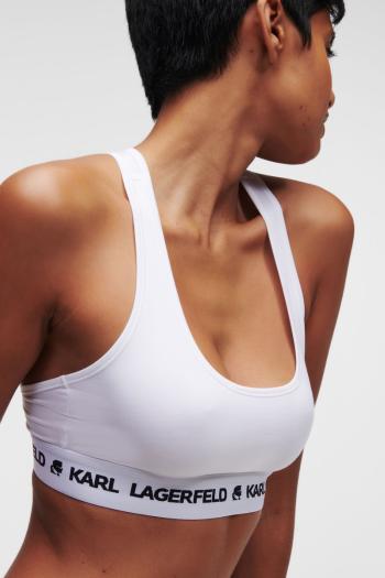 Biela bralette podprsenka Logo Bralette