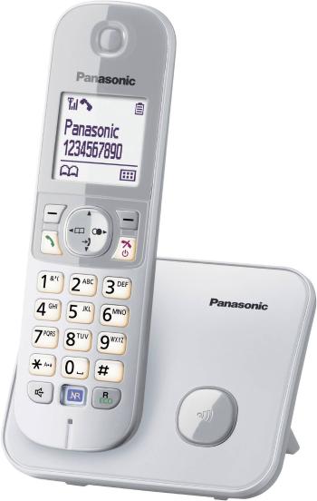 Panasonic KX-TG6811 DECT, GAP bezdrôtový analógový telefón  handsfree strieborná, sivá