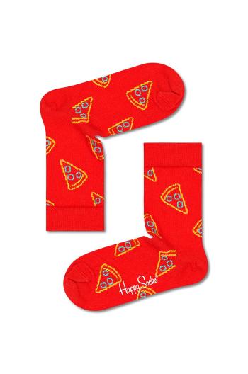 Detské ponožky Happy Socks červená farba