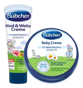 BÜBCHEN Sada krémov Baby 150 ml+ Baby krém zlé počasie 75 ml