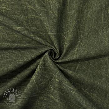 Bavlnená látka DIRTY WASH Snoozy camo green