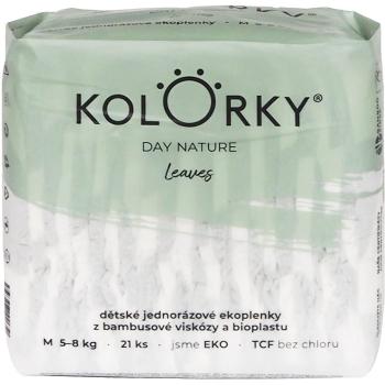 Kolorky Day Nature Bambus Leaves jednorazové EKO plienky veľkosť M 5-8 Kg 21 ks