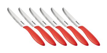 Tescoma nôž jedálenský PRESTO 12 cm, 6 ks, červená