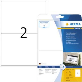 Herma 4519 etikety (A4) 199.6 x 143.5 mm acetátový hodváb  biela 40 ks premiestniteľné menovky