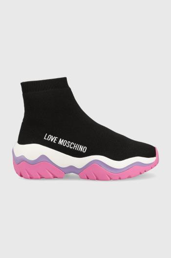 Tenisky Love Moschino Sneakerd Roller 45 čierna farba, JA15574G1G