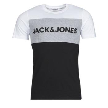 Jack & Jones  Tričká s krátkym rukávom JJELOGO  Biela