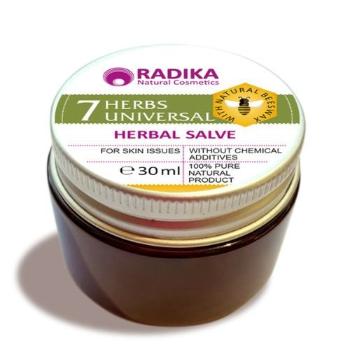 Masť so 7 bylinkami na kožné problémy Radika Bioherba 30ml