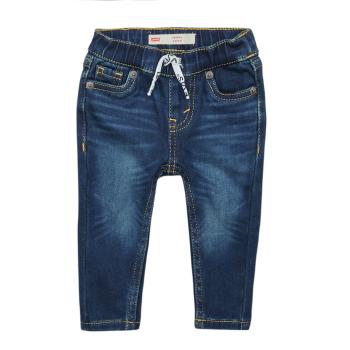 Levis   SKINNY DOBBY PULL ON PANTS  Rovné džínsy Modrá