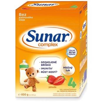 Sunar Complex 4 jahoda dojčenské mlieko, 600 g (8592084415815)