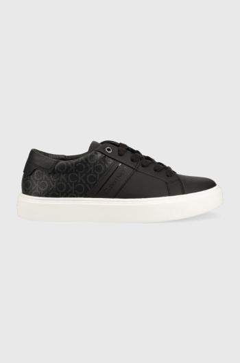 Tenisky Calvin Klein Low Top Lace Up Mono Mix , čierna farba