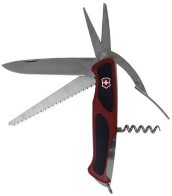 Victorinox RangerGrip 71 0.9713.C švajčiarsky vreckový nožík  Počet funkcií 7 čierna, červená